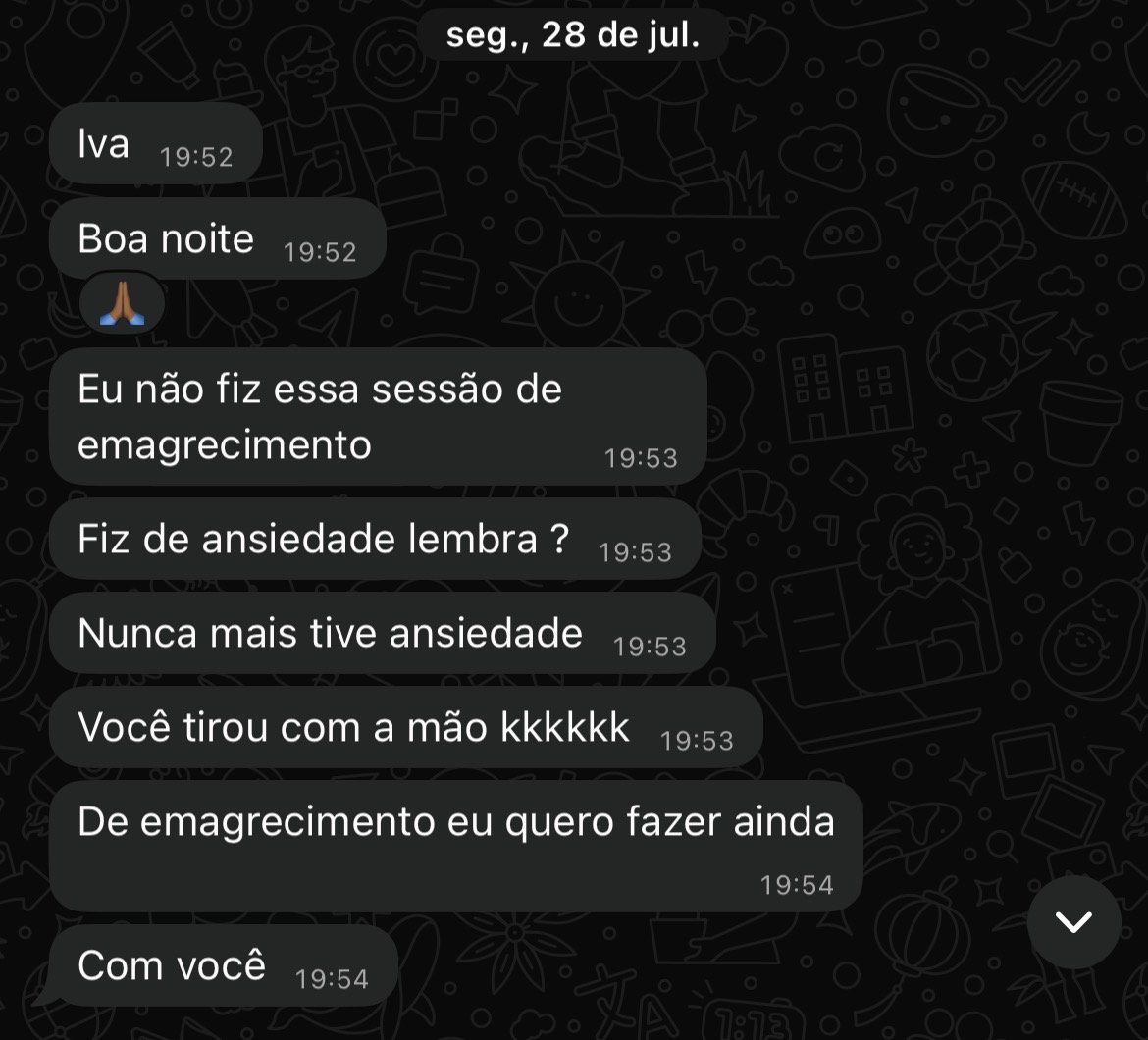 Depoimento de cliente RNA Mente Magra