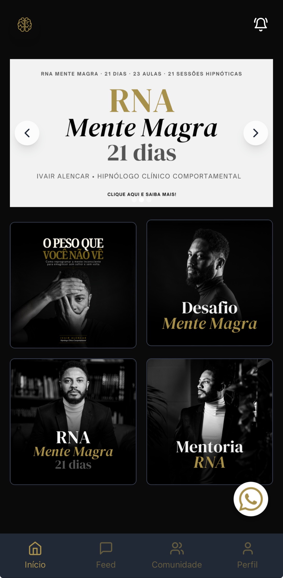 Home da plataforma